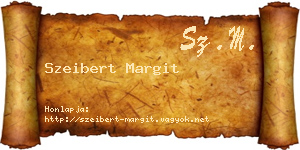 Szeibert Margit névjegykártya